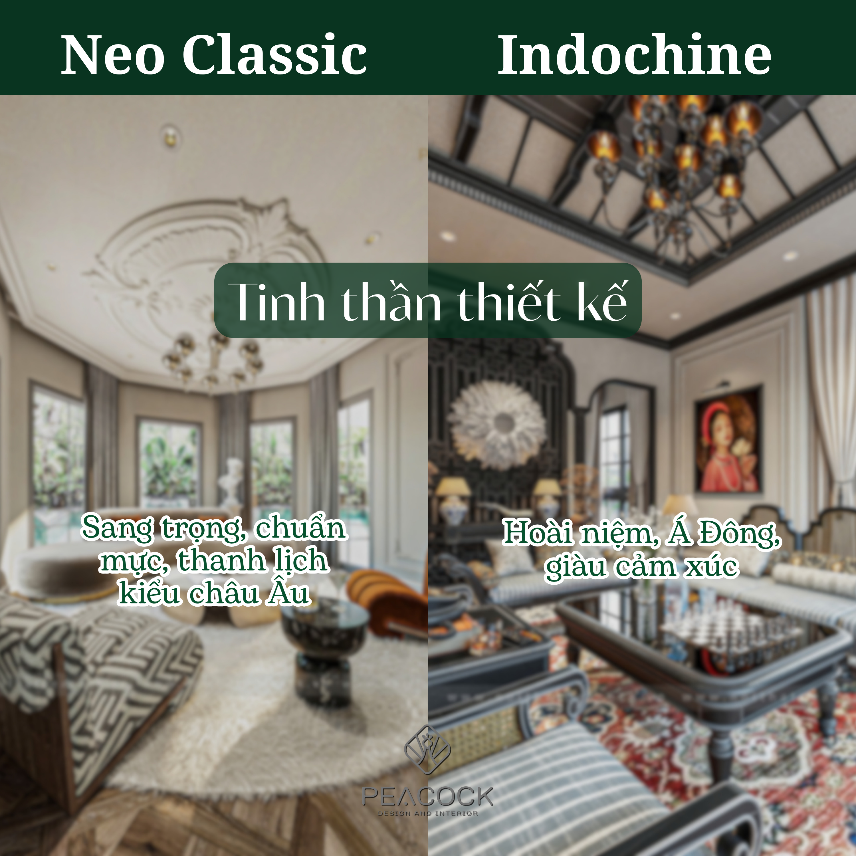 12 điểm khác biệt giữa Neo Classic và Indochine